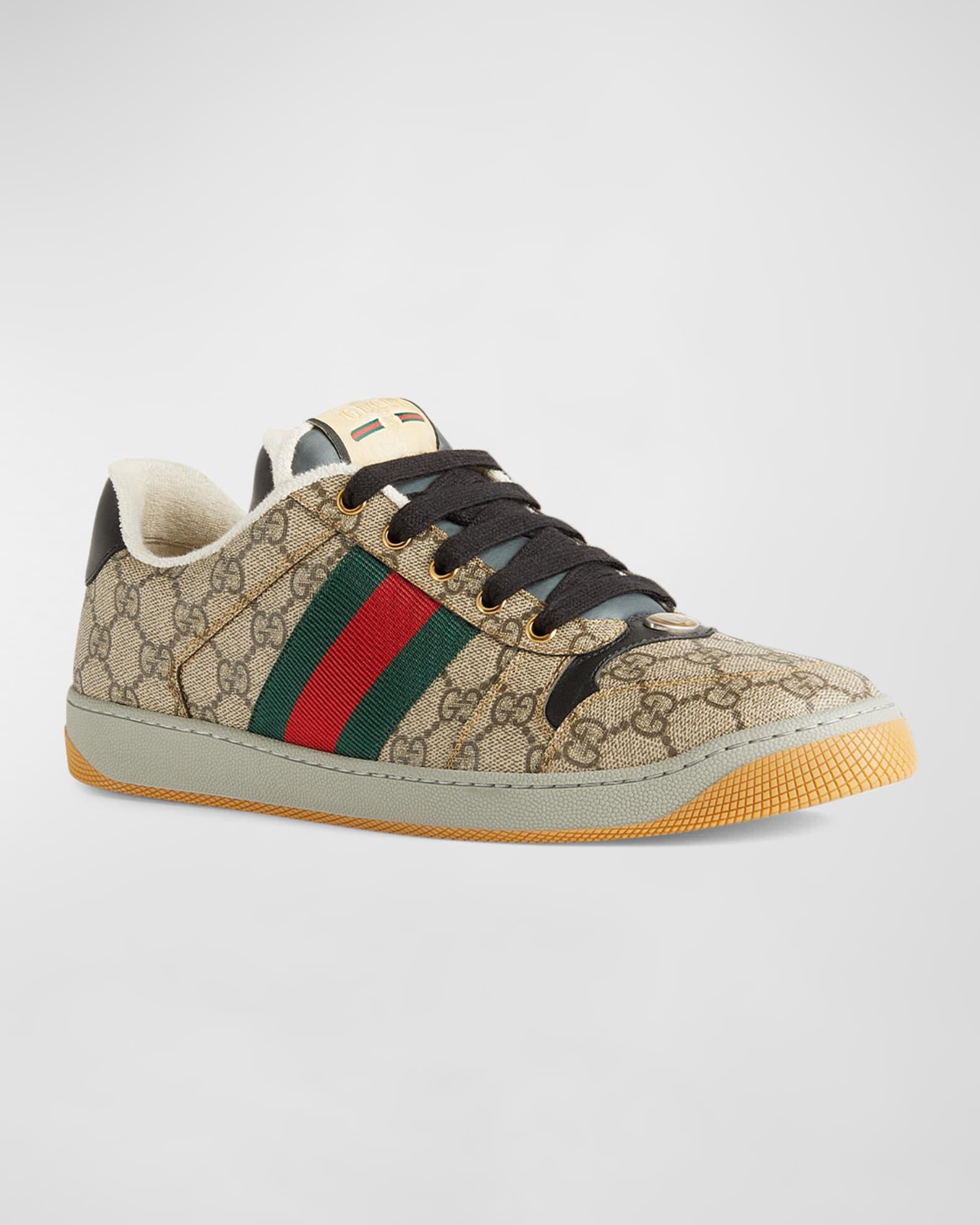 Men's Screener GG Canvas Low-Top Sneakers Product Image