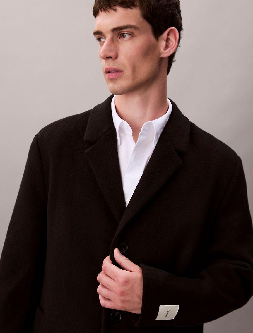 Wool Blend Tailored Coat Product Image
