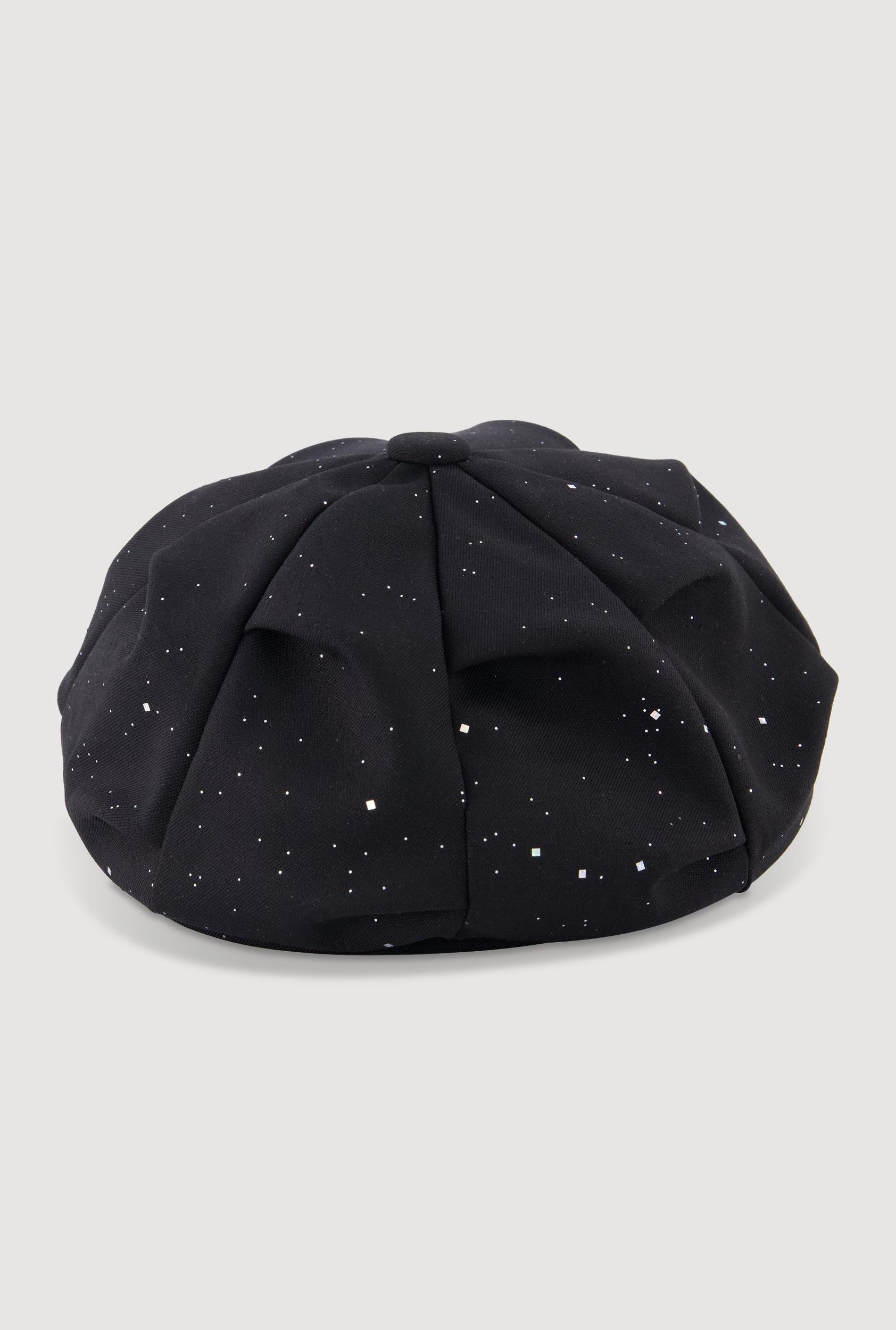 Stylish Glitter Cabbie Hat Female Product Image