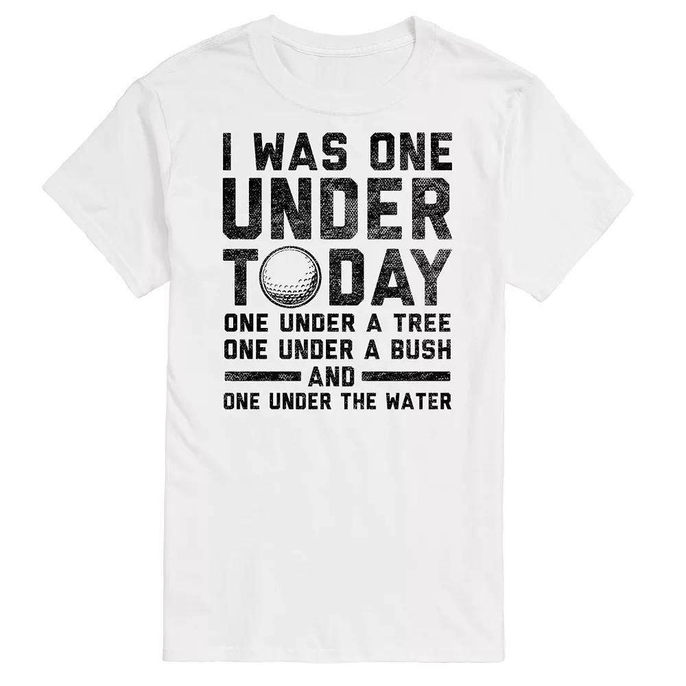 Big & Tall I Was One Under Today Golf Graphic Tee, Mens Product Image