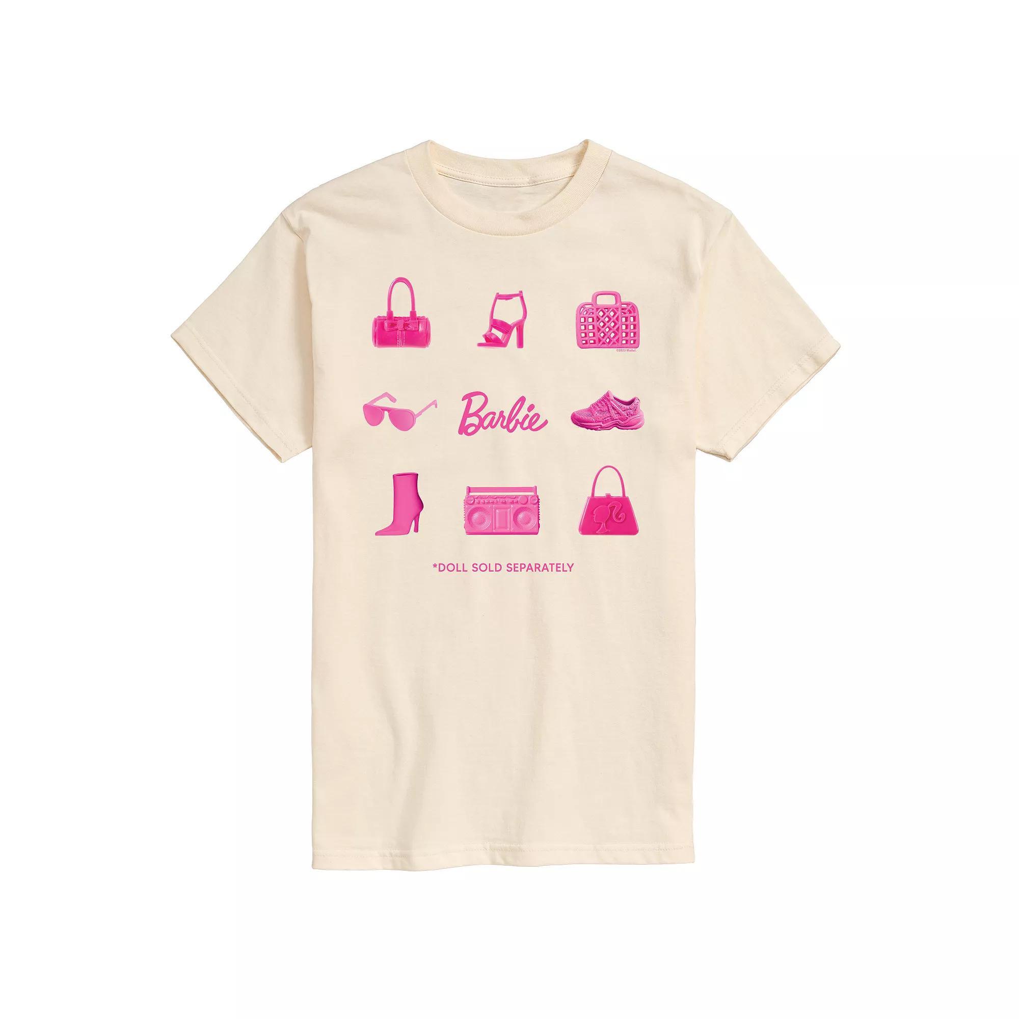 Mens Barbie Grid Doll Graphic Tee Product Image