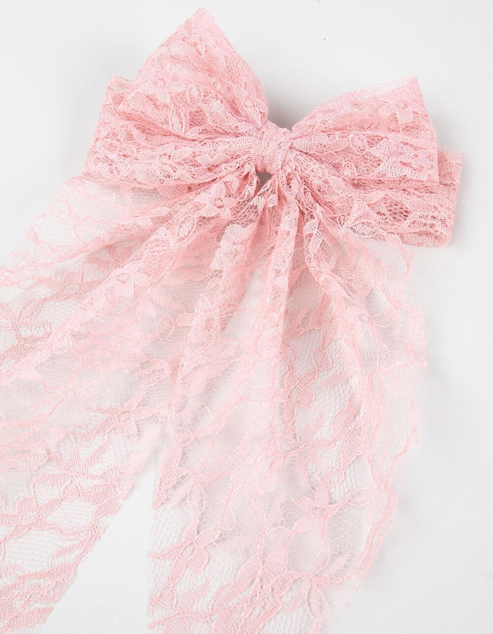 FULL TILT Oversized Lace Bow Clip Product Image