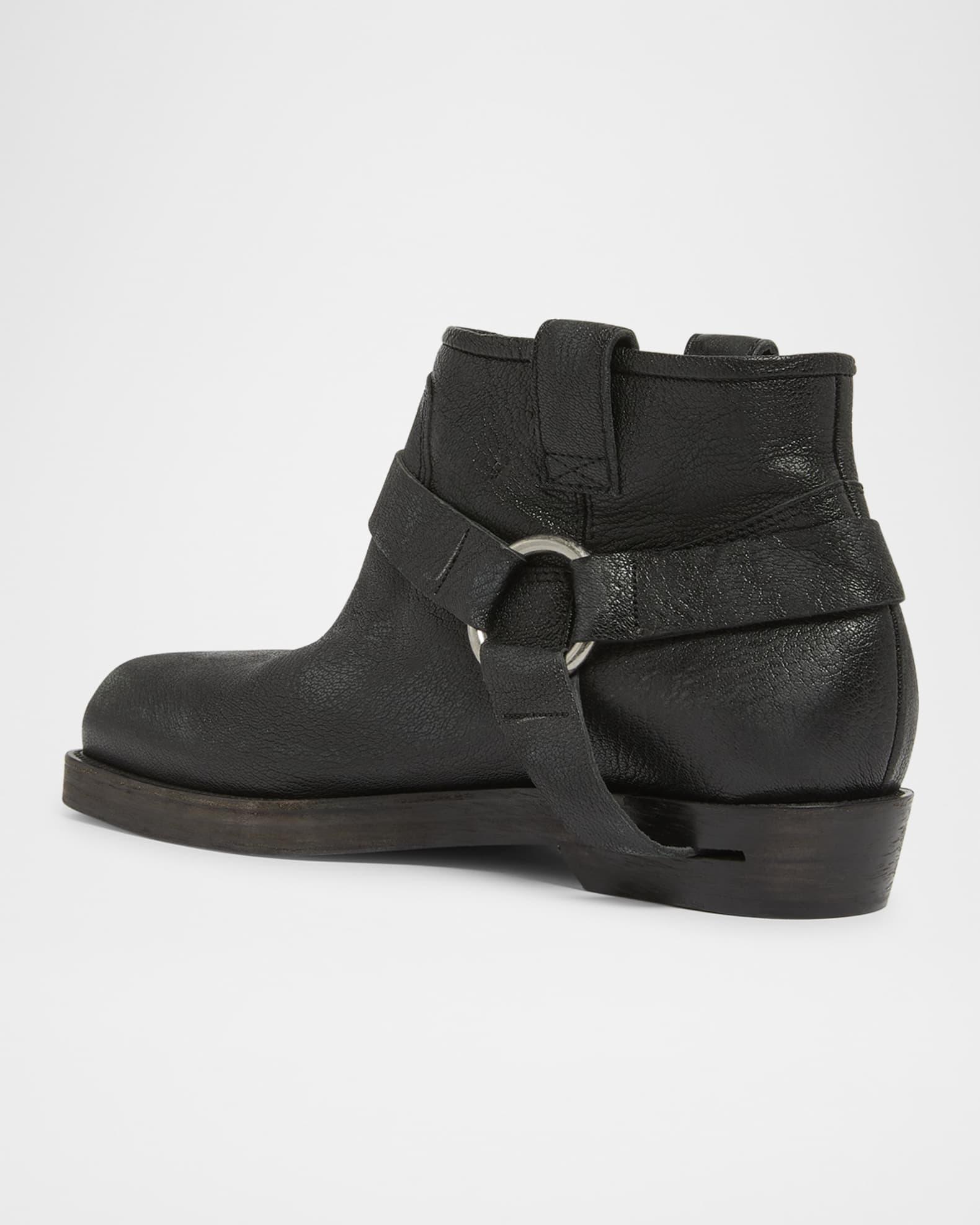 Men's Biker Calfskin Ankle Boots Product Image