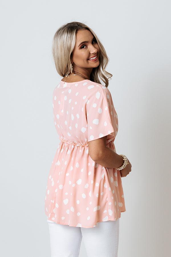 Confetti Confessions Babydoll Top In Pink Product Image