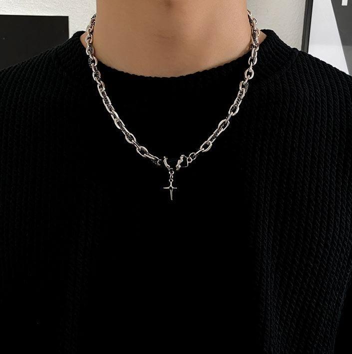 STAR PENDANT BLACK GEM MULTI-CHAIN NECKLACE Product Image