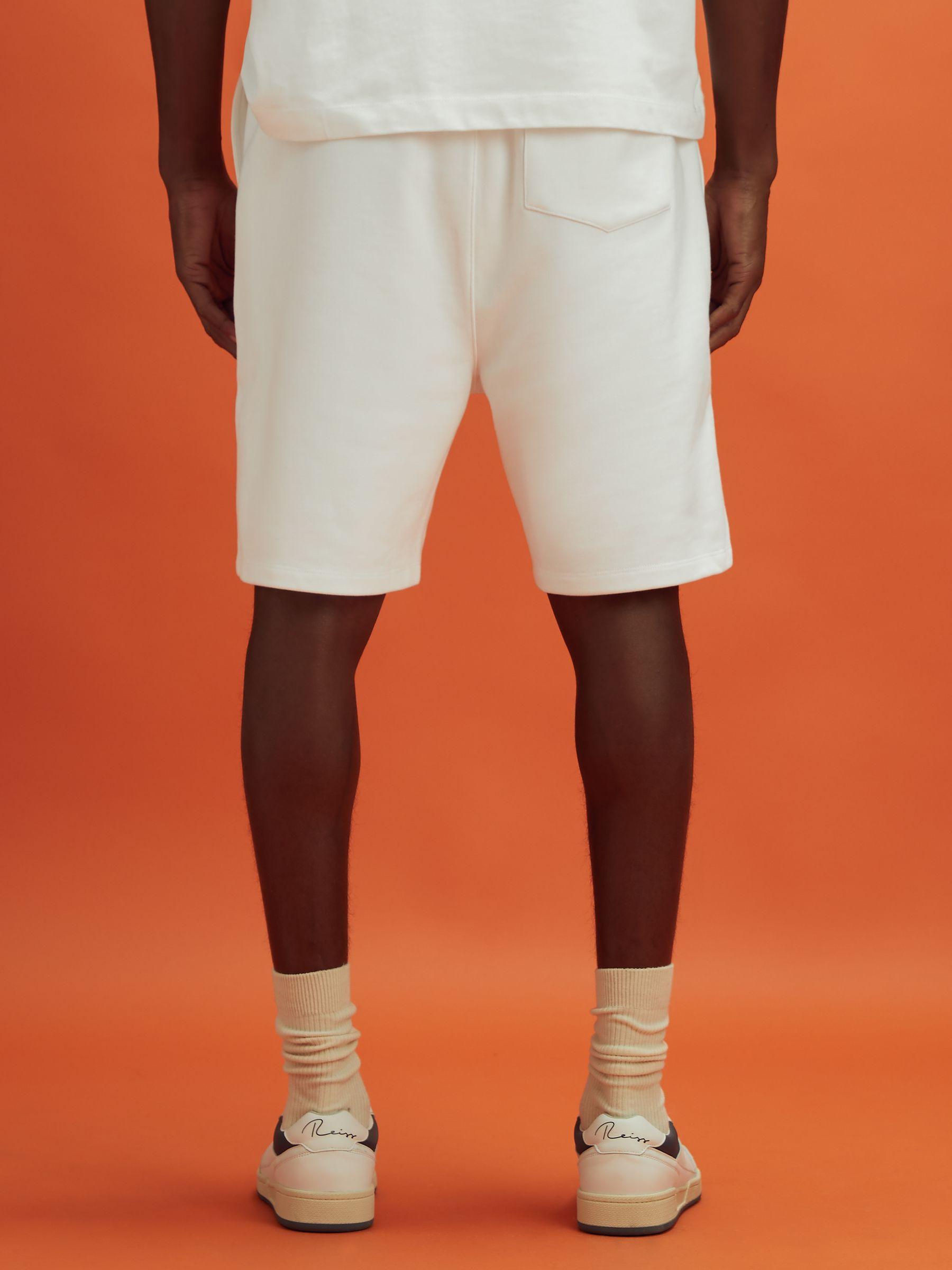 McLaren F1 Cotton Drawstring Shorts in White Product Image