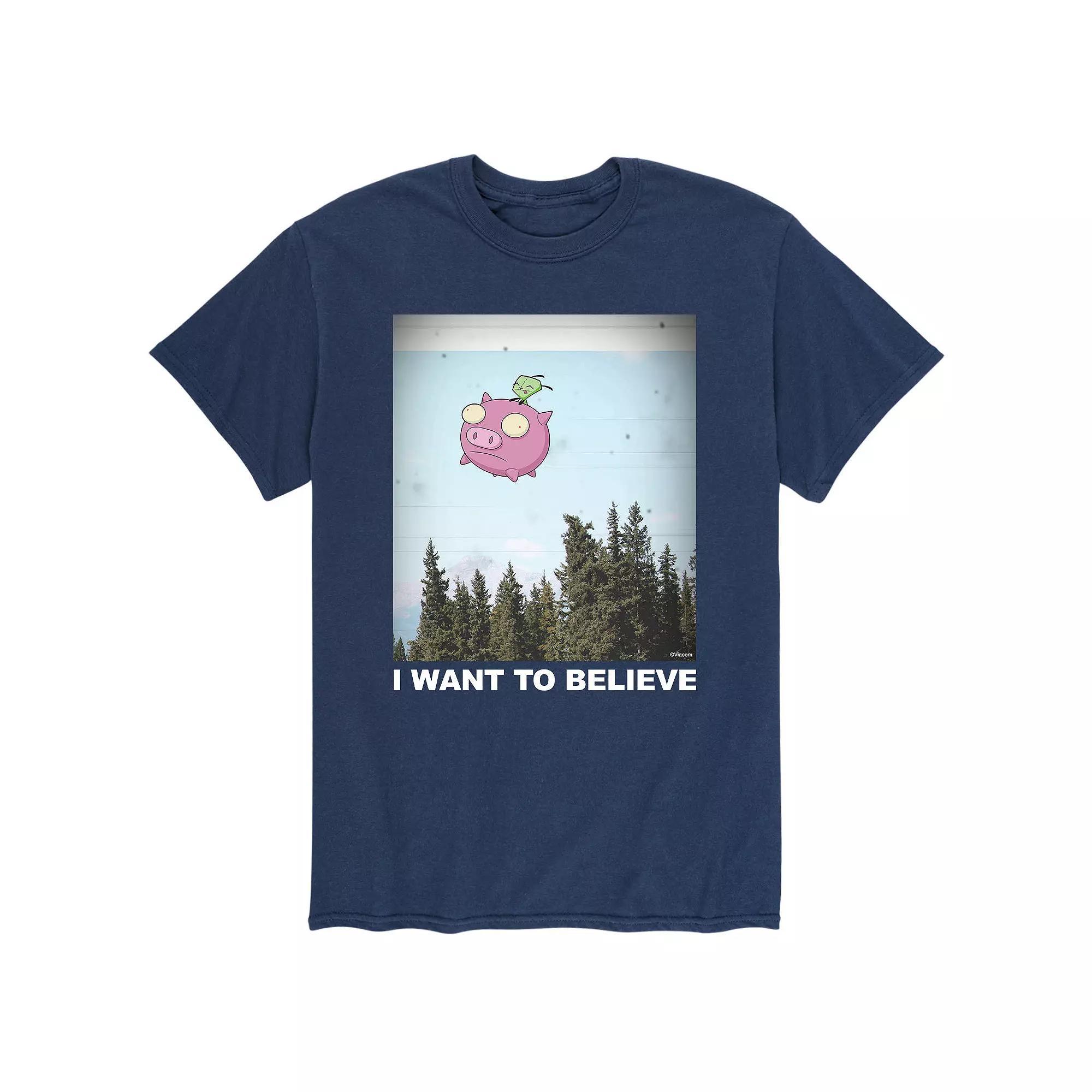Mens Invader Zim Gir I Want To Believe Tee Product Image