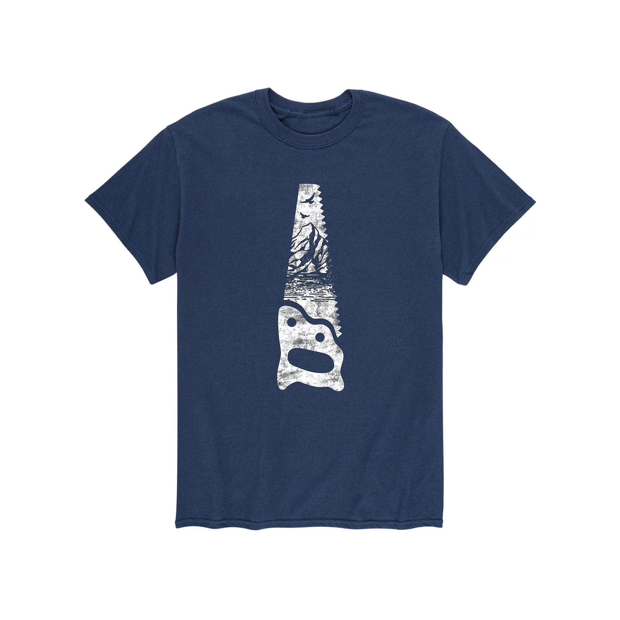 Mens Nature Saw Tee Blue Product Image