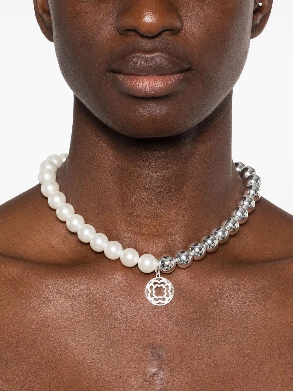 bead-embellished choker necklace Product Image