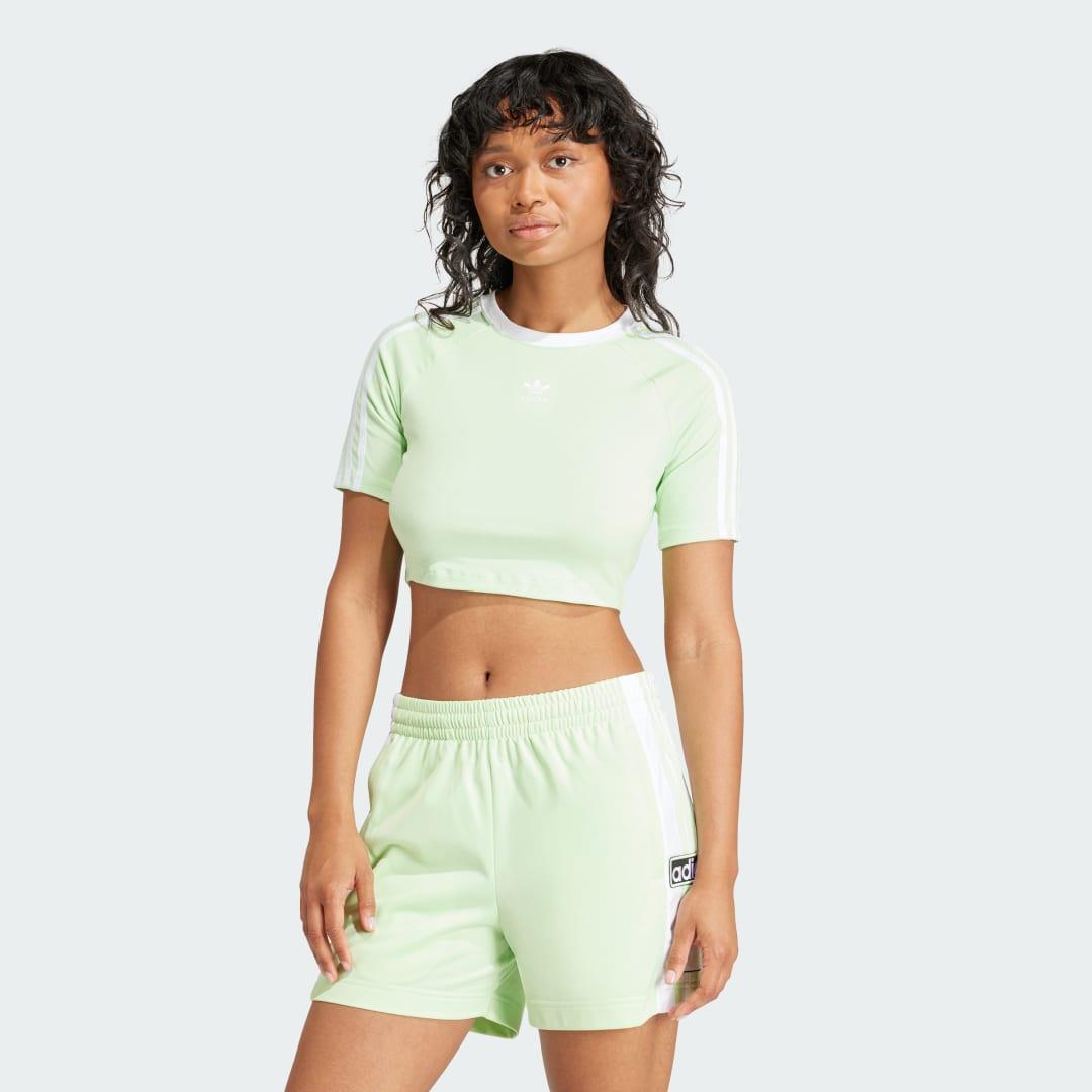 adidas Originals Crop Baby Tee in Black at Nordstrom, Size X-Small Product Image
