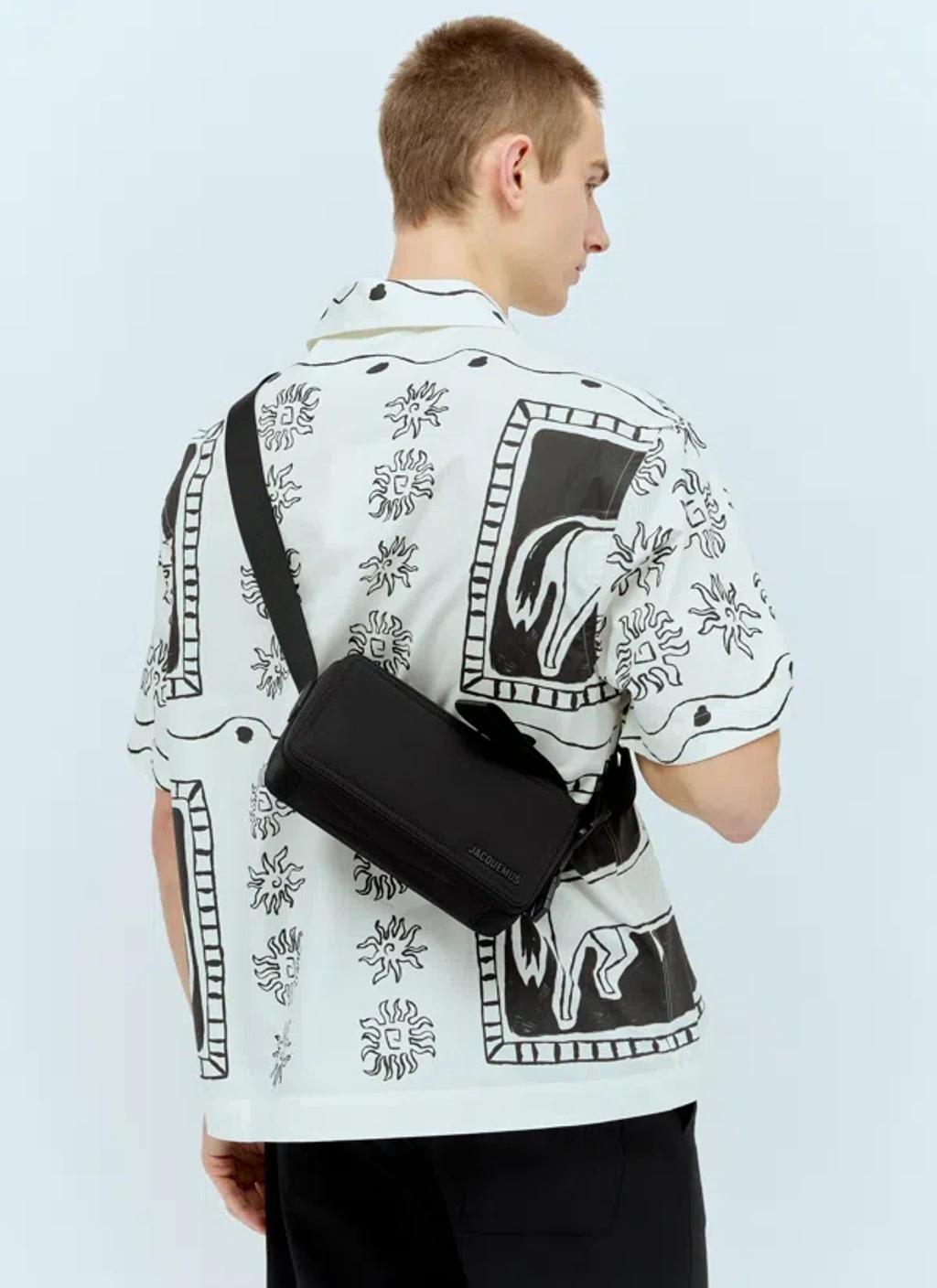JACQUEMUS Men Le Cuerda Horizontal Crossbody Bag In Black Product Image