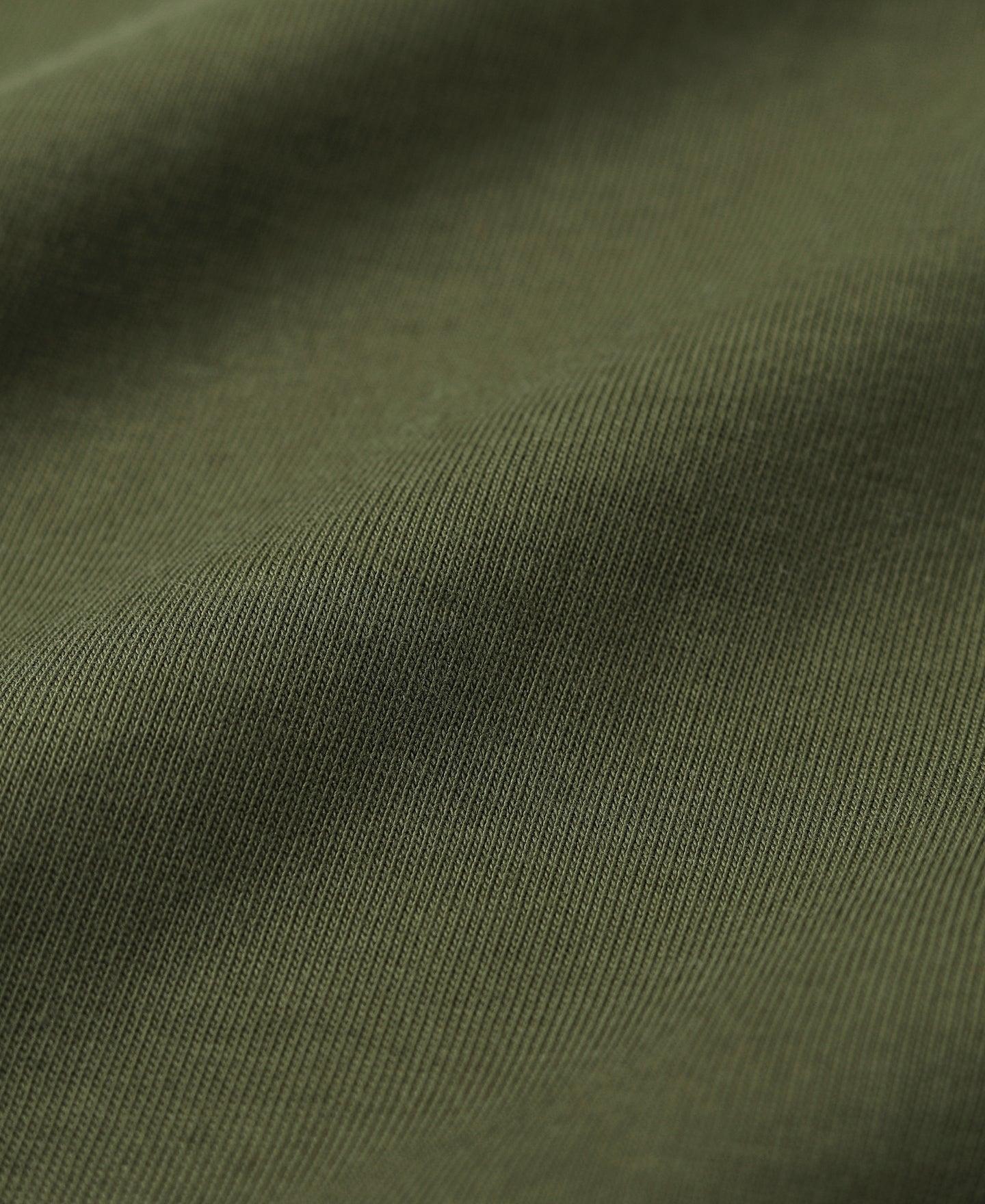 Vintage Short Sleeve Henley T-Shirt - Olive Product Image