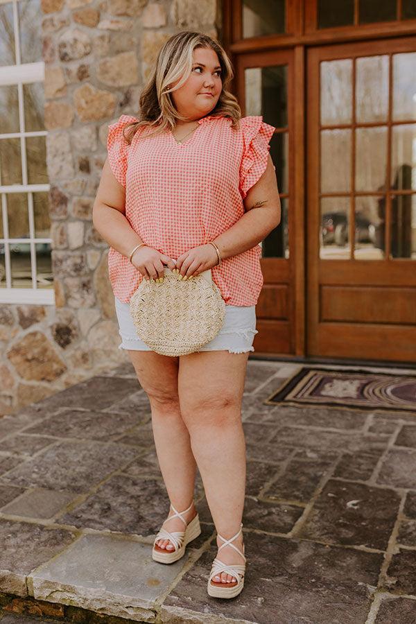 Picnic In The Park Gingham Top Curves Product Image