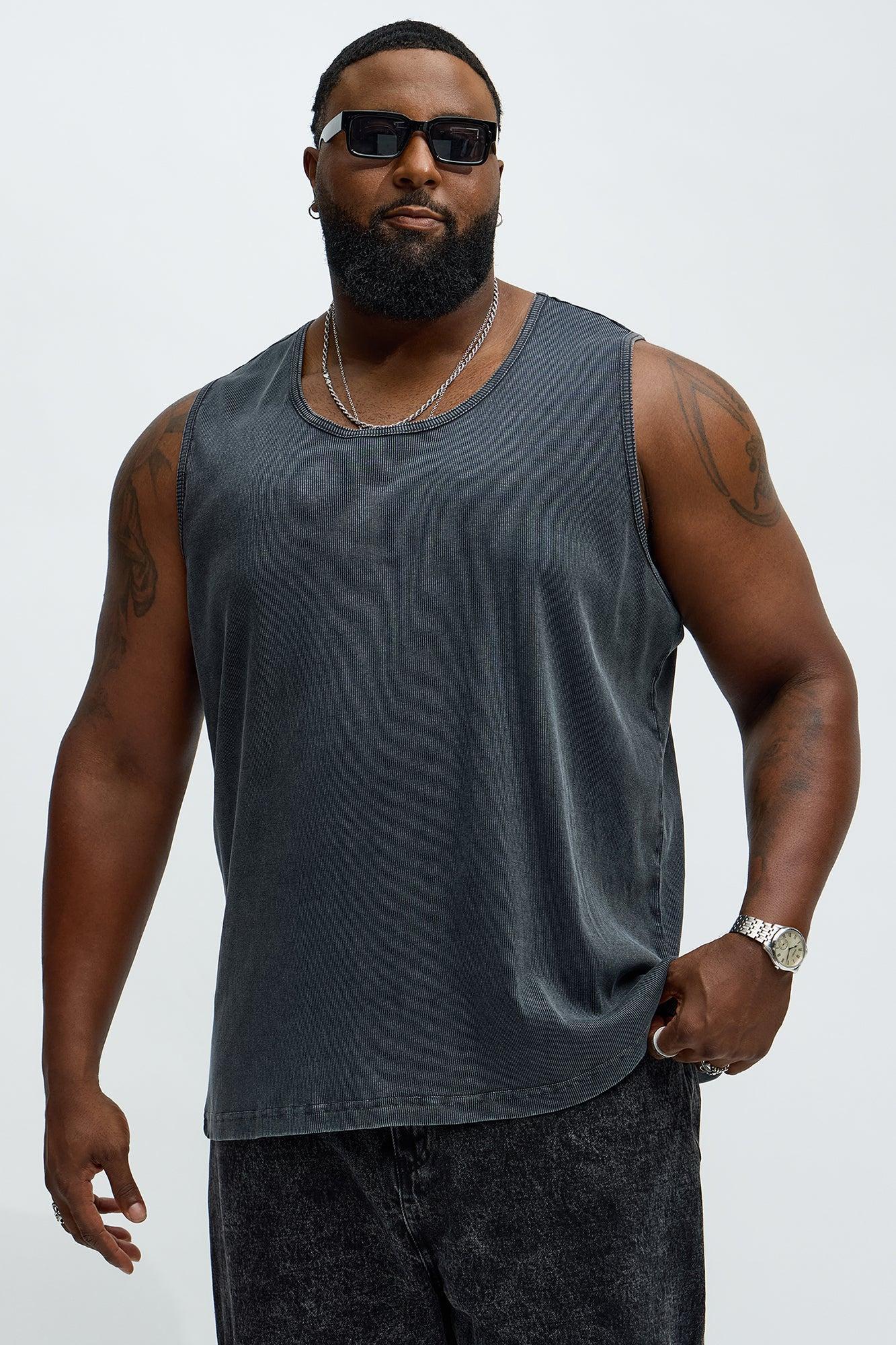 Slim Fit Dark Days Tank top - Black Product Image