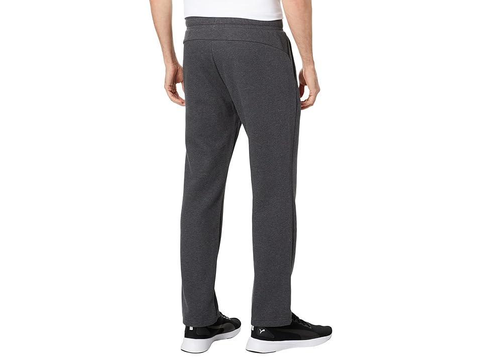 PUMA Essentials Logo Fleece Pants (Dark Heather) Men's Clothing Product Image