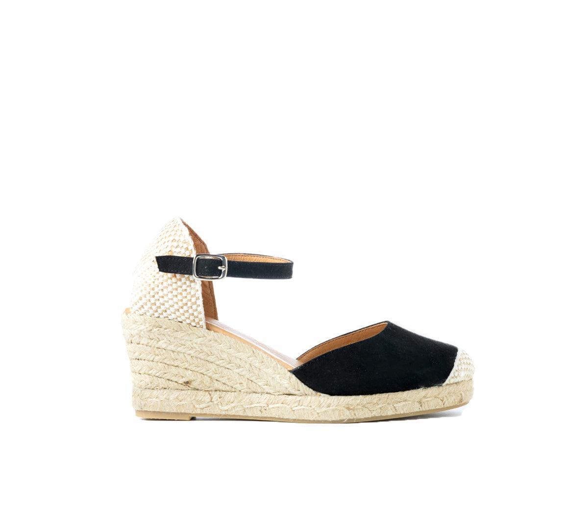 Jimena Black Medium Wedge Strap Product Image