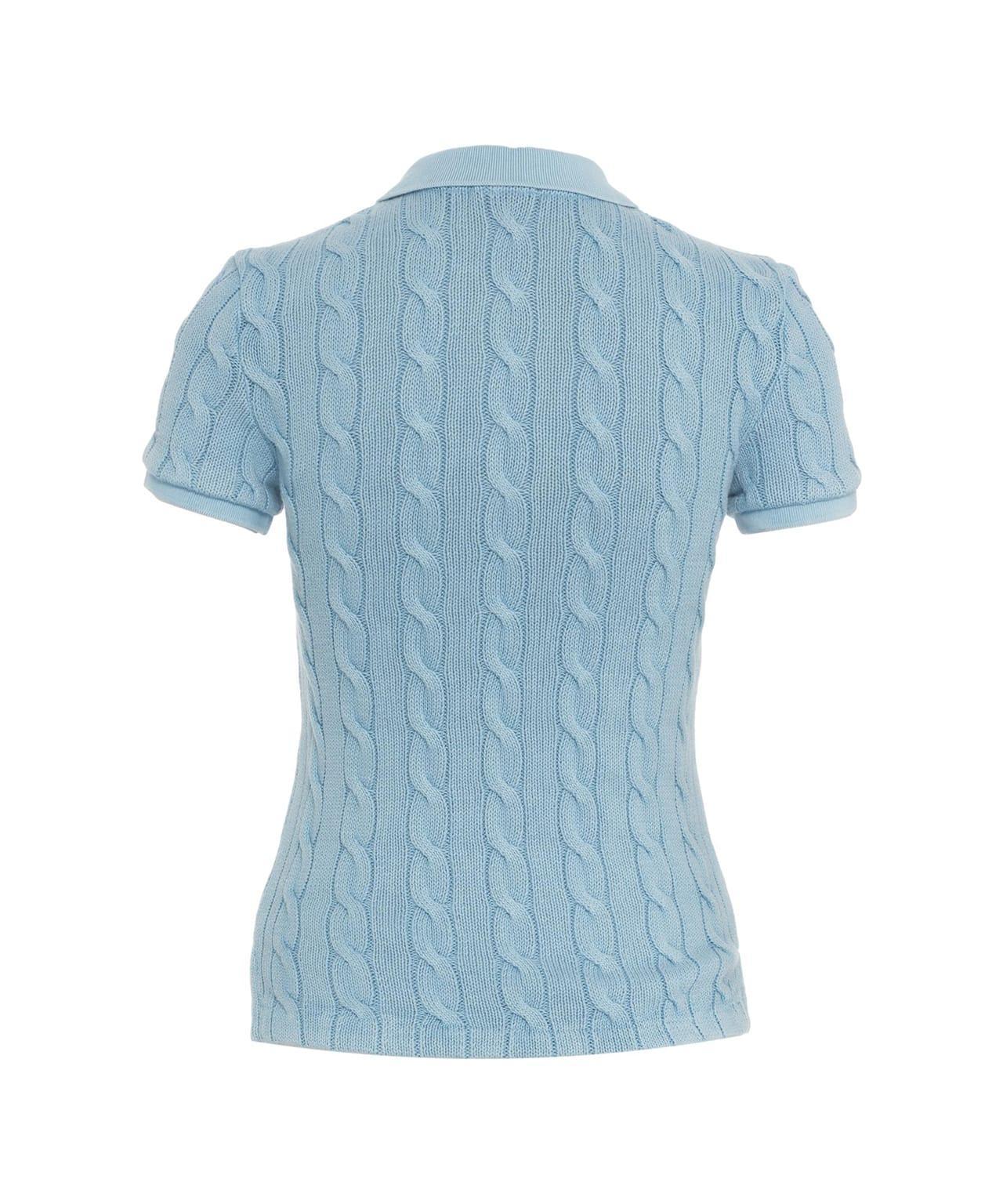 Cable knit polo Product Image
