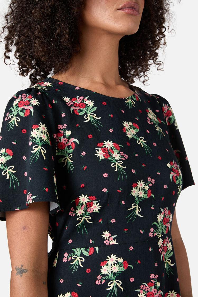 Lucia Floral Bow Dress Product Image
