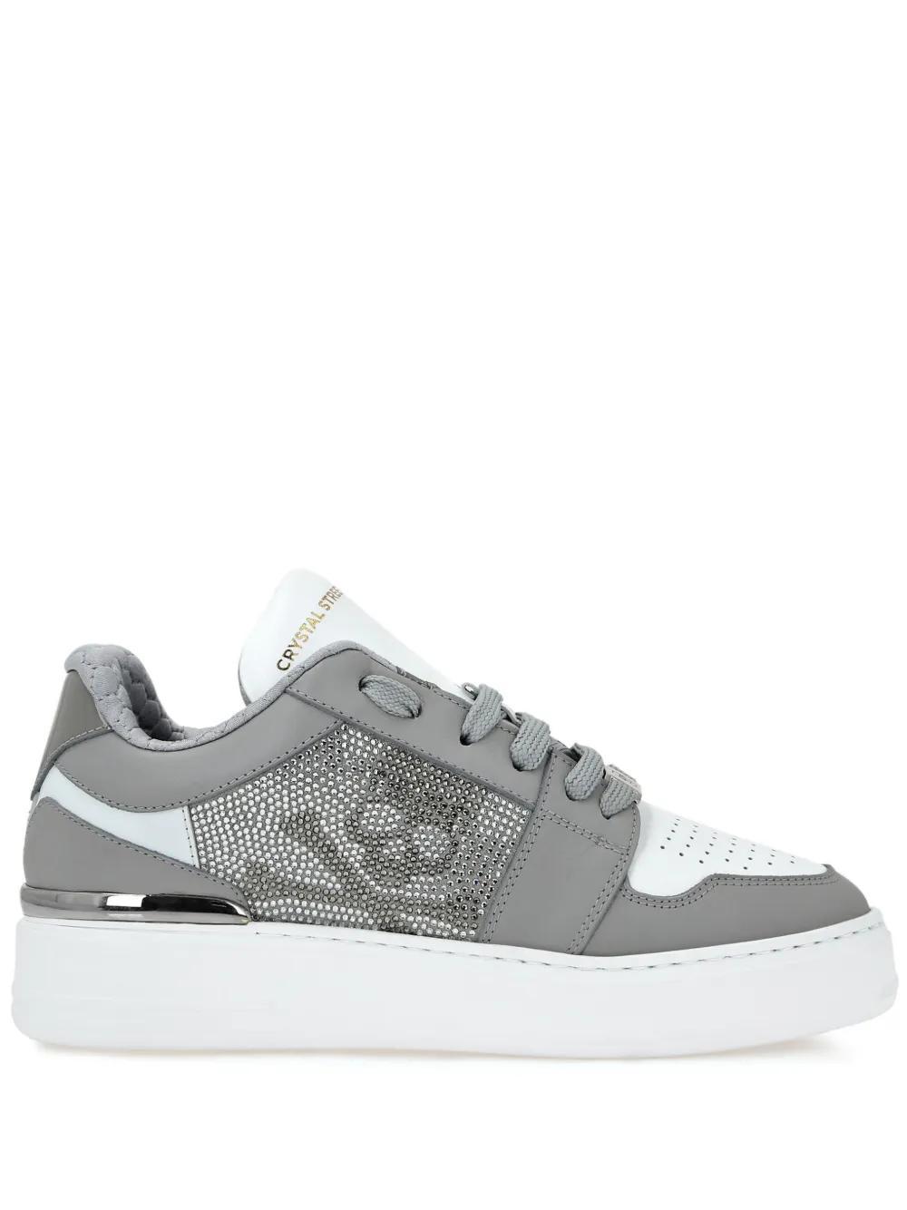 Crystal Lo-Top Leather Sneakers Product Image