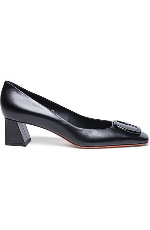 Womens Soft Square 50MM Leather Pumps Product Image