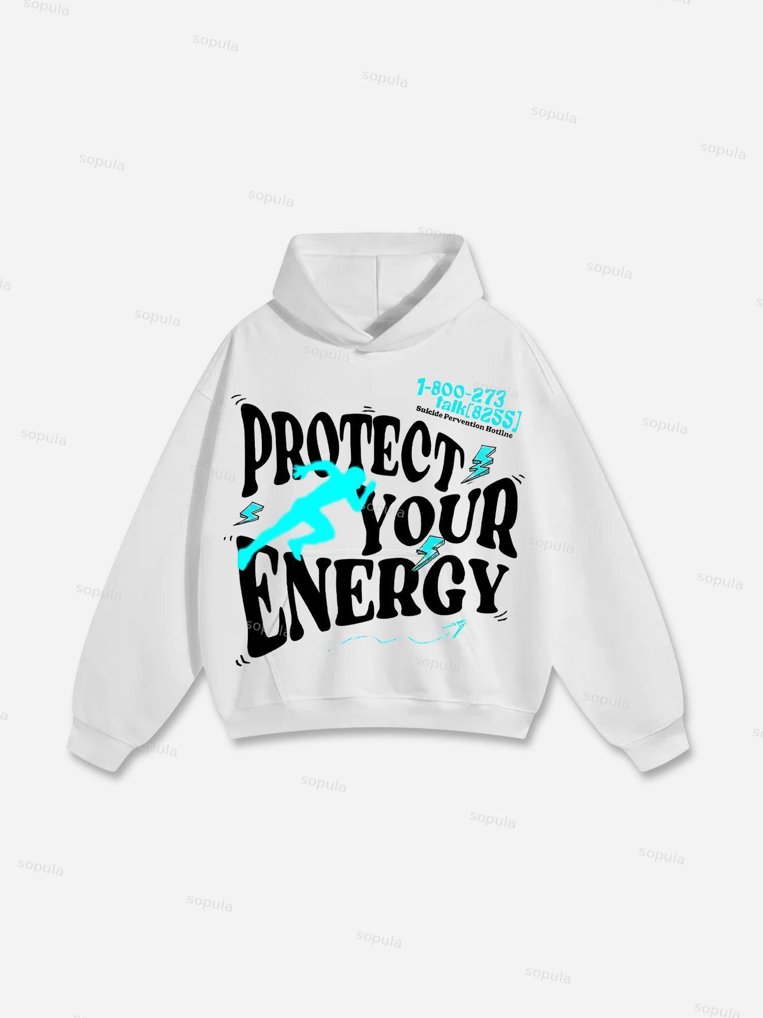 Sopula Mental Health & Protect Your Energy Graphic Hoodie Product Image
