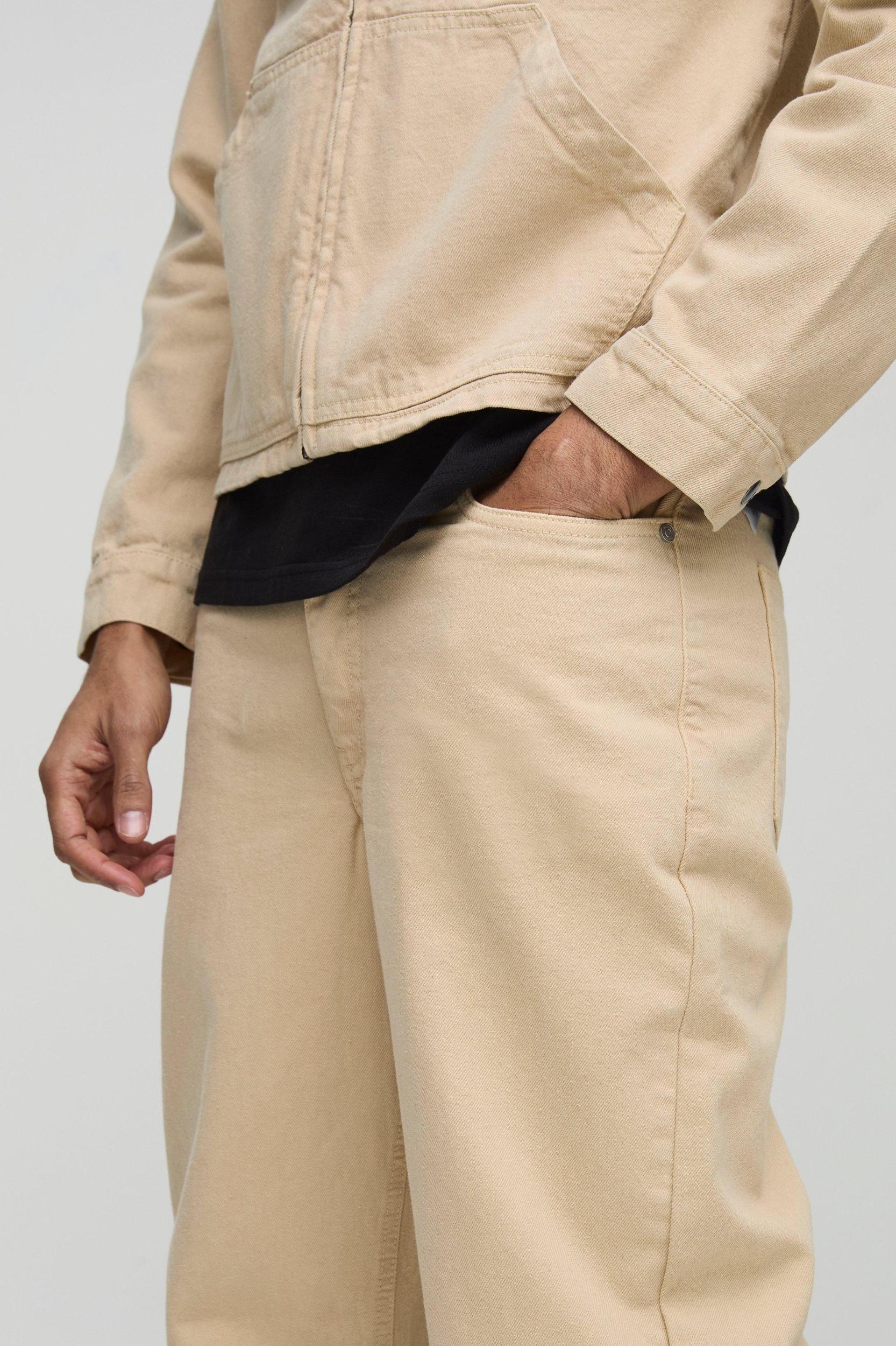 Relaxed Fit Twill Carpenter Pants | boohooMAN USA Product Image