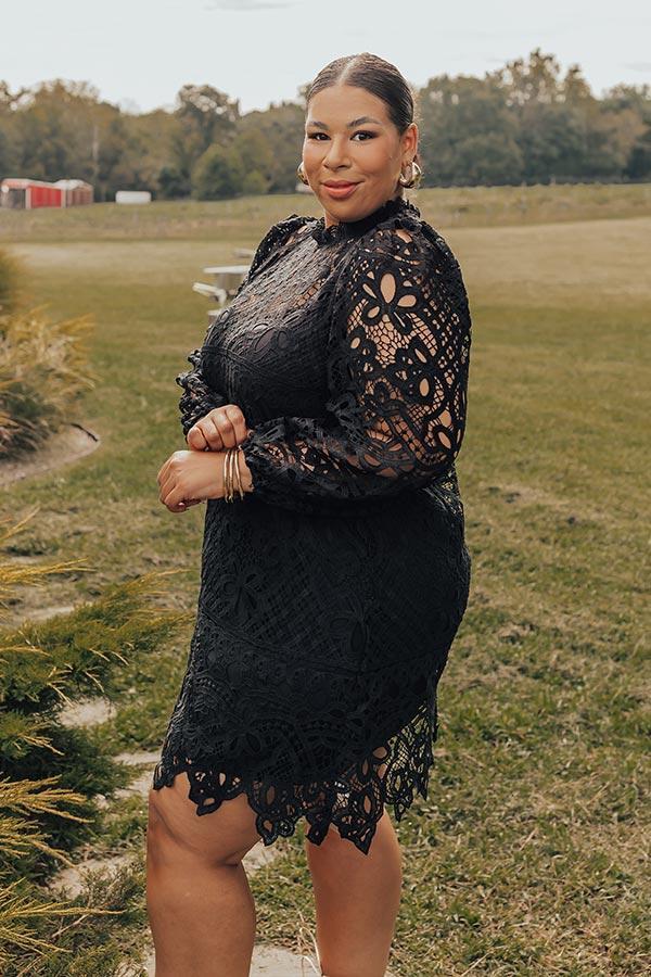 Delicate Daze Lace Mini Dress Curves Product Image
