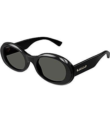 Gucci Womens Gucci Symbol 52mm Oval Statement Sunglasses Product Image