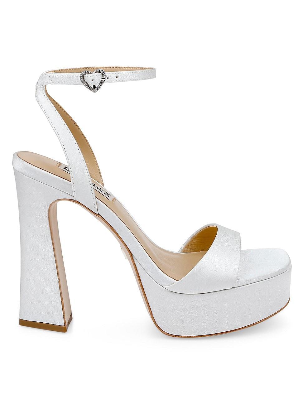Caia Crystal Heart Platform Sandals Product Image