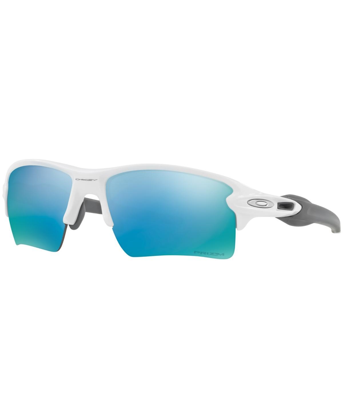 Oakley Mens OO9188 Flak 2.0 XL 59mm Rectangle Sunglasses - Polished White/Prizm Field Product Image