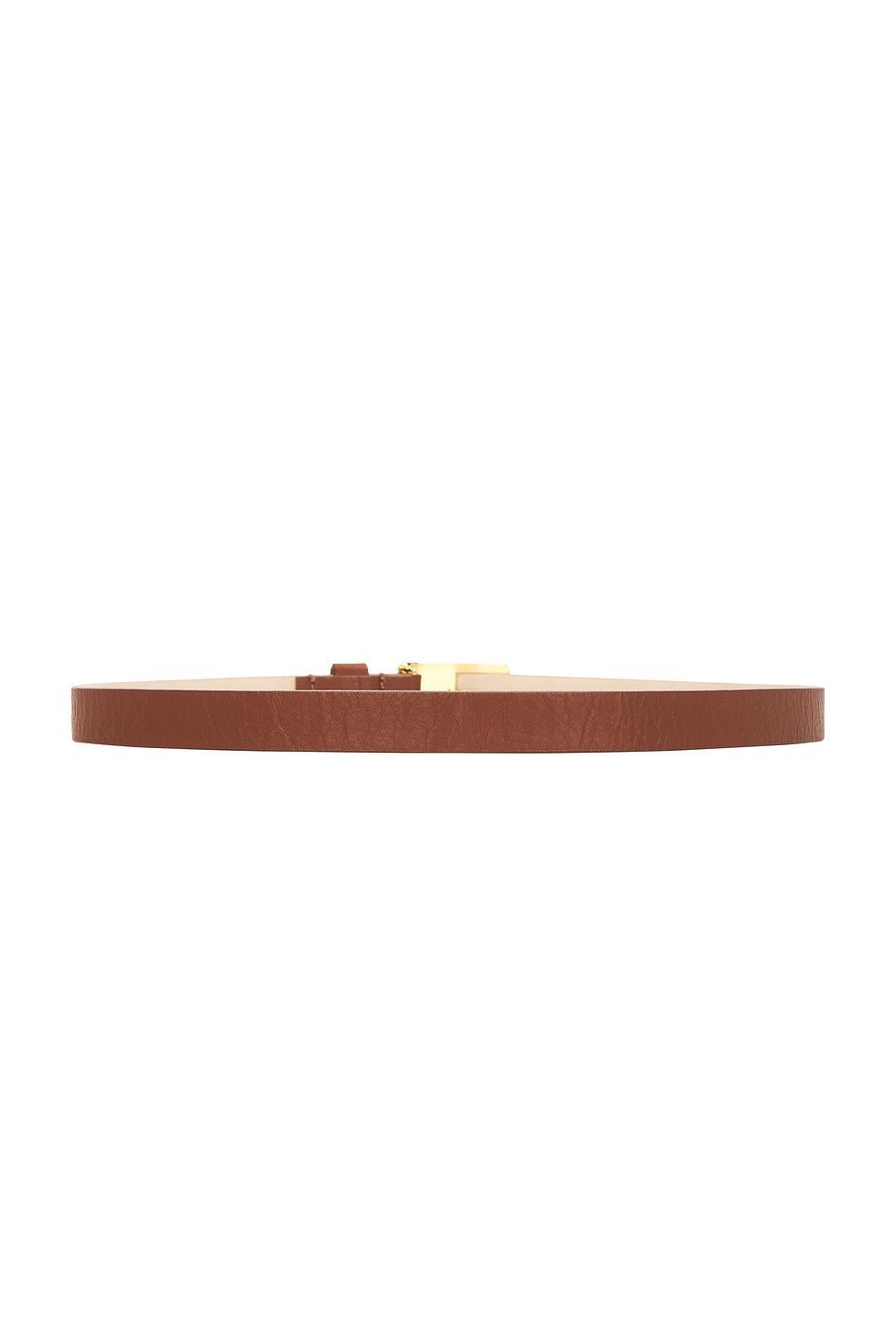 Womens LA 66 Buckle Thin Belt in Grained Lambskin Product Image