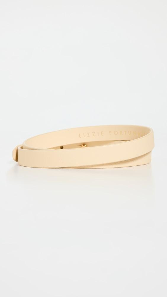 Lizzie Fortunato Skinny Georgia Belt In Butter | Shopbop Product Image