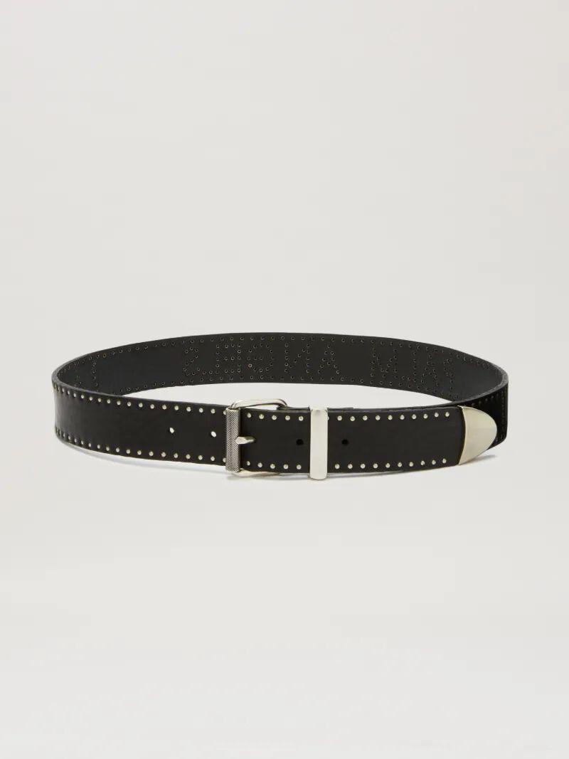 Studs leather belt Product Image