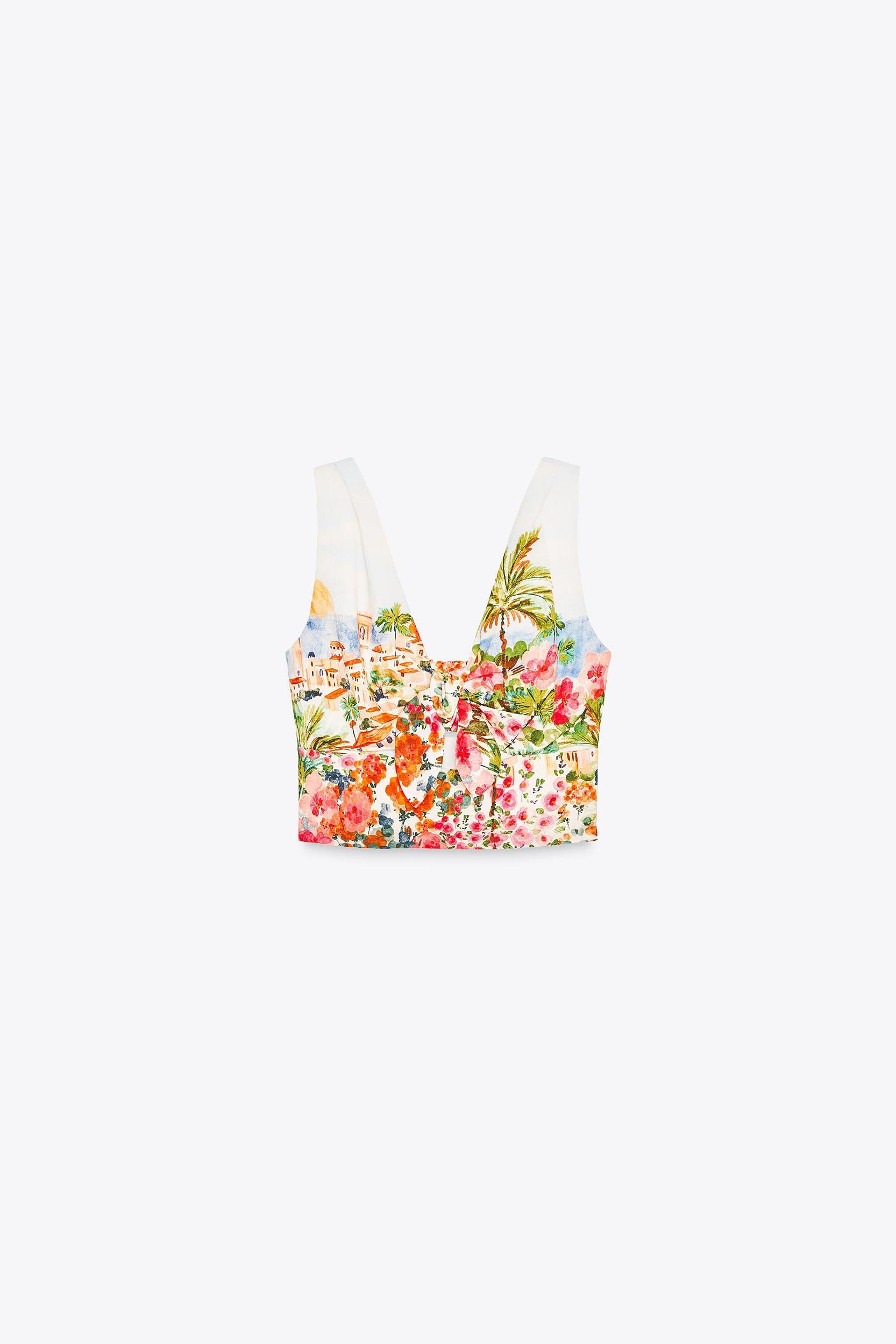 PRINTED KNOT TOP Product Image