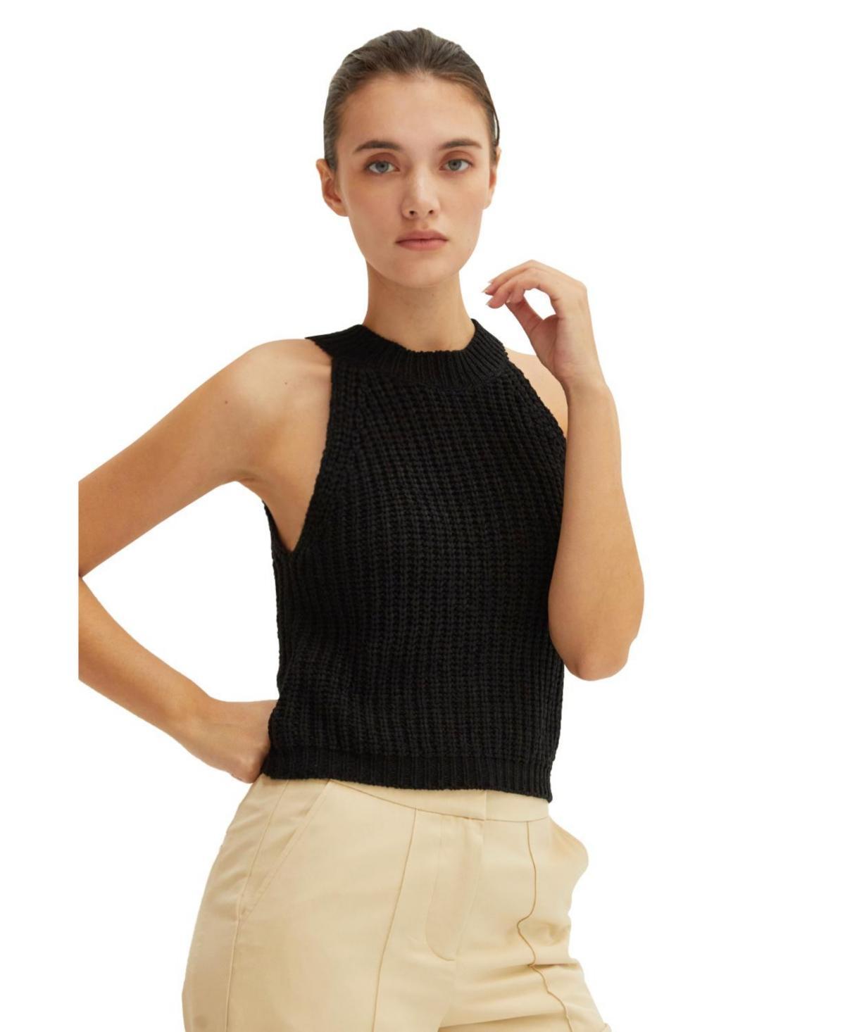 Crescent Womens Audrey Chunky Halter Top Product Image