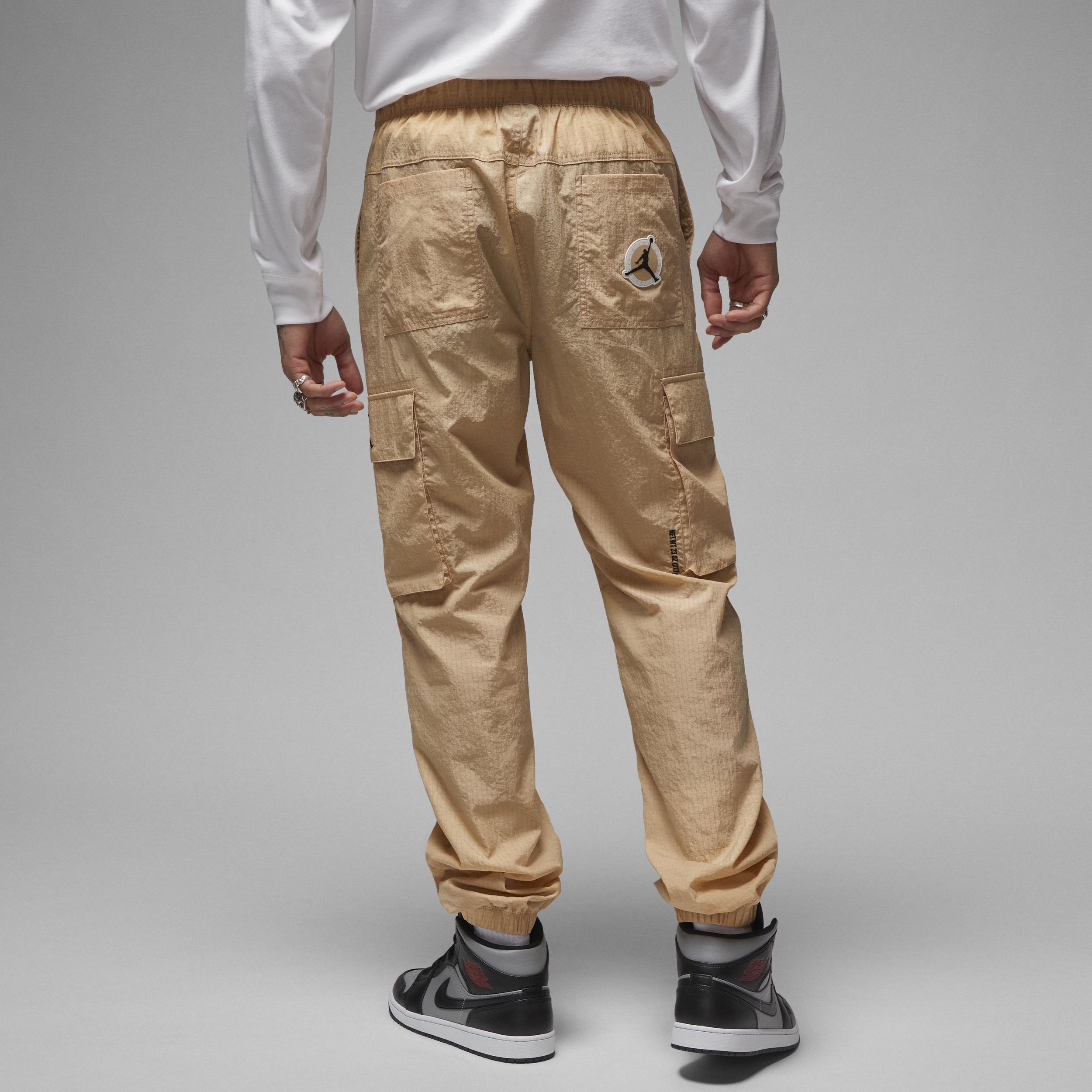 Jordan Mens Flight MVP Statement Woven Pants - Orange/Black Product Image