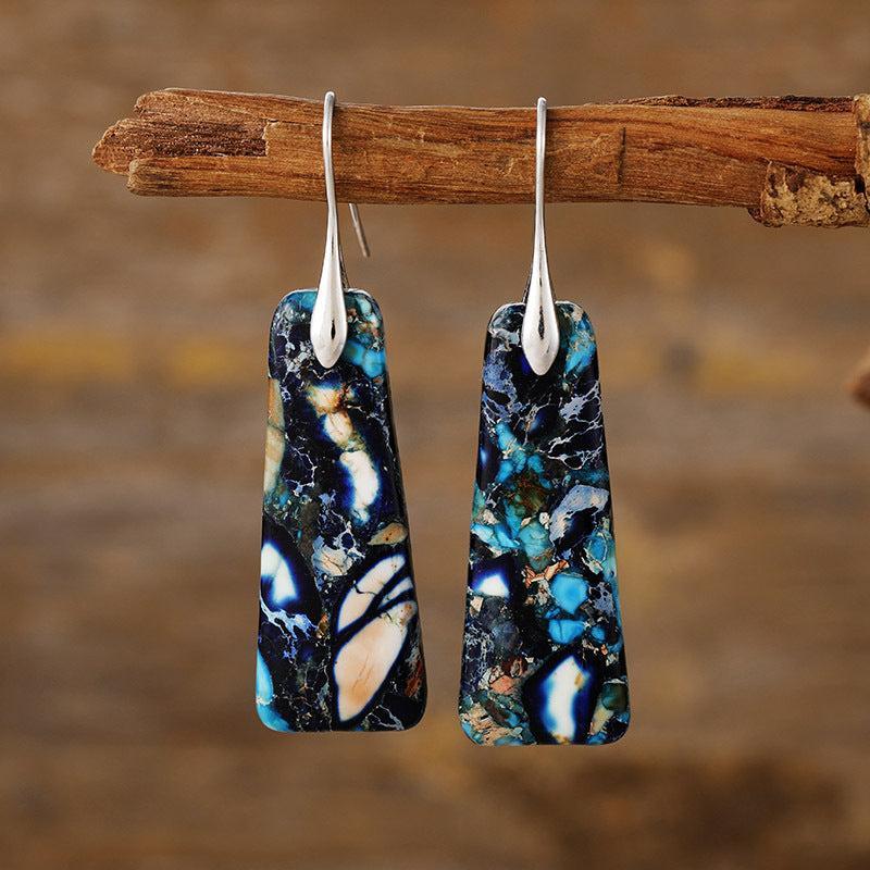 Copper Natural Stone Earrings Product Image