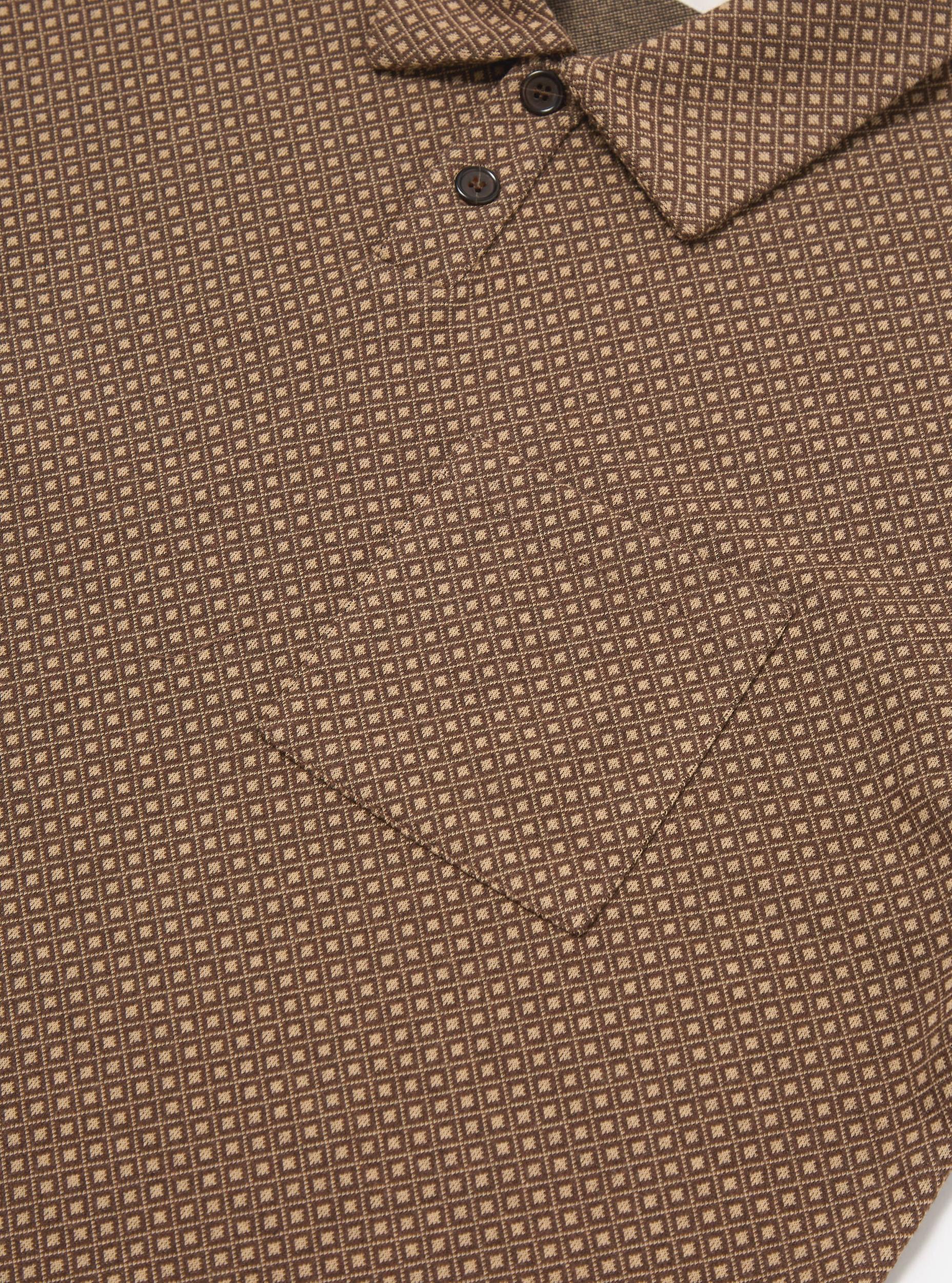 Brown Argyll Jersey Newlyn Polo Product Image