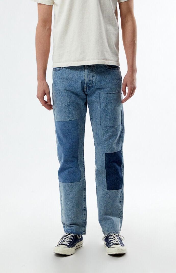 Levi's Men's Light Indigo Skateboarding 501 Straight Jeans Product Image