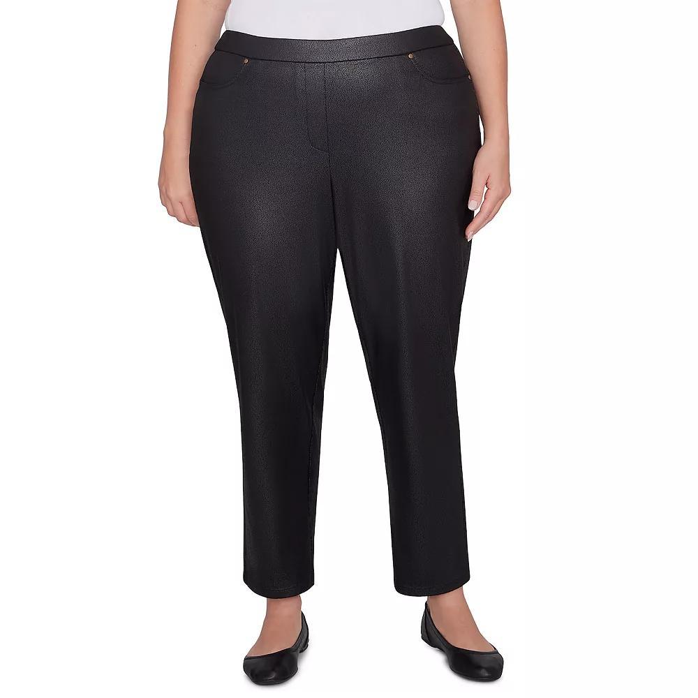 Plus Size Alfred Dunner Traditional Medium Length Pant, Women's, Size: 20 W, Black Product Image