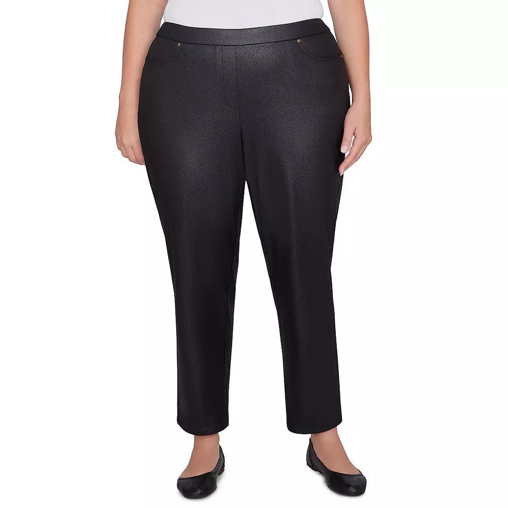 Plus Size Alfred Dunner Traditional Medium Length Pant, Women's, Size: 20 W, Black Product Image