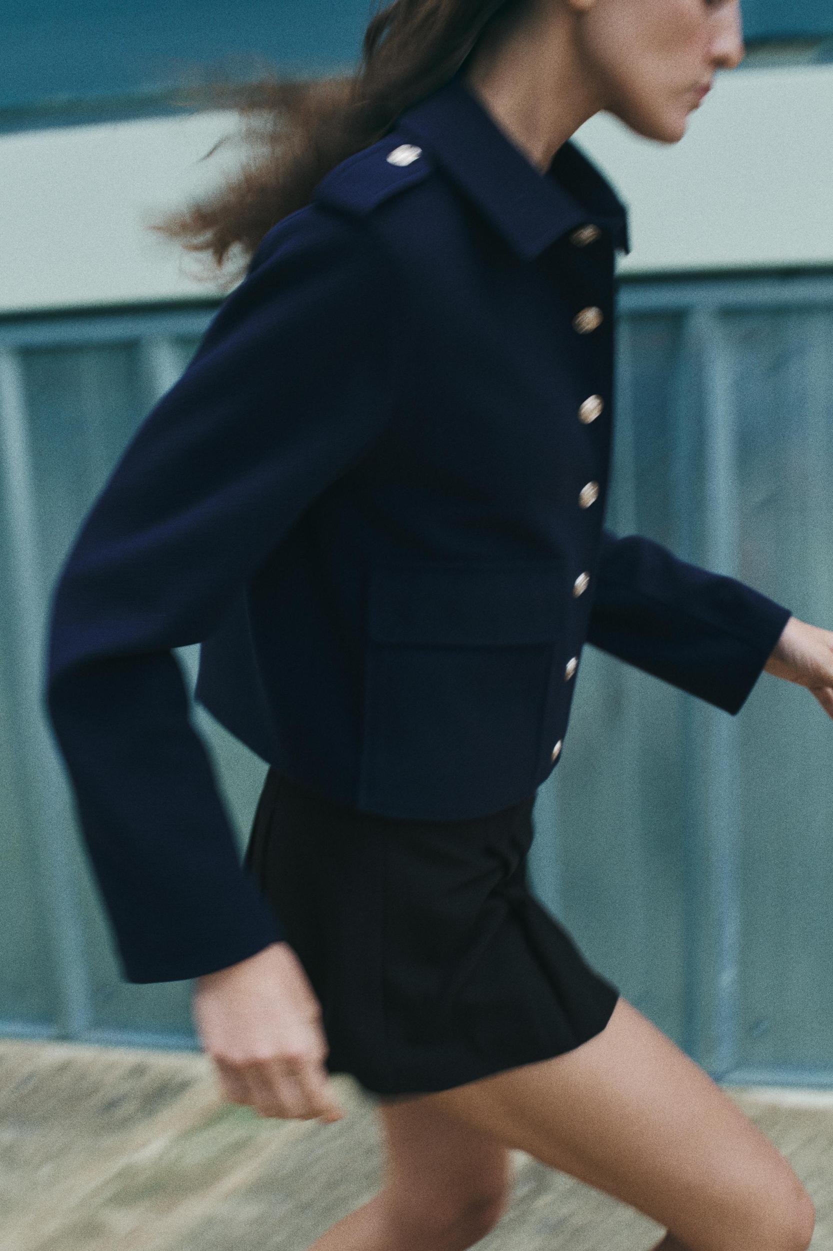 CROPPED SOFT JACKET Product Image
