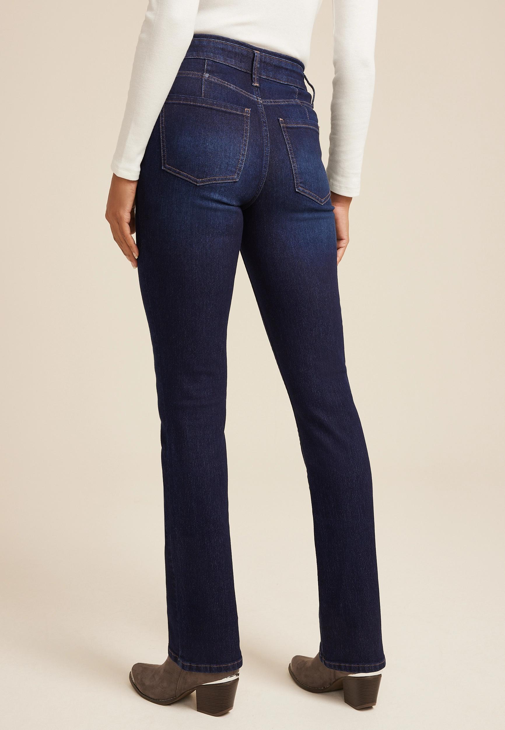 Maurices Womens Everflex No Gap High Rise Slim Bootcut Jeans Blue Size 0 Product Image