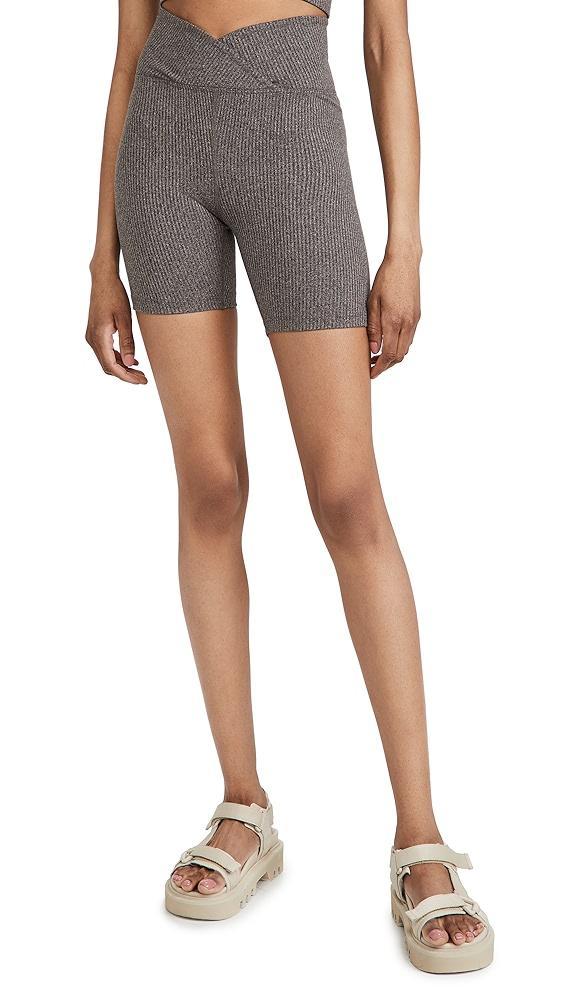 Year of Ours Ribbed V Waist Biker Shorts | Shopbop Product Image
