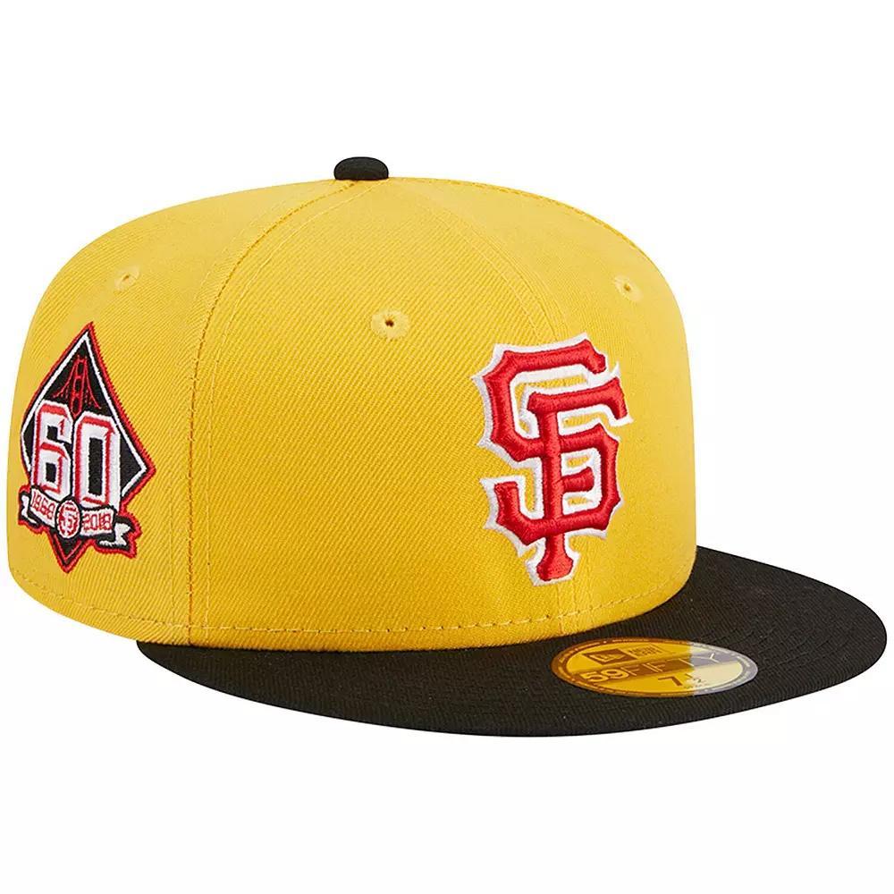 Men's New Era Yellow/Black San Francisco Giants Grilled 59FIFTY Fitted Hat, Size: 6 7/8 Product Image