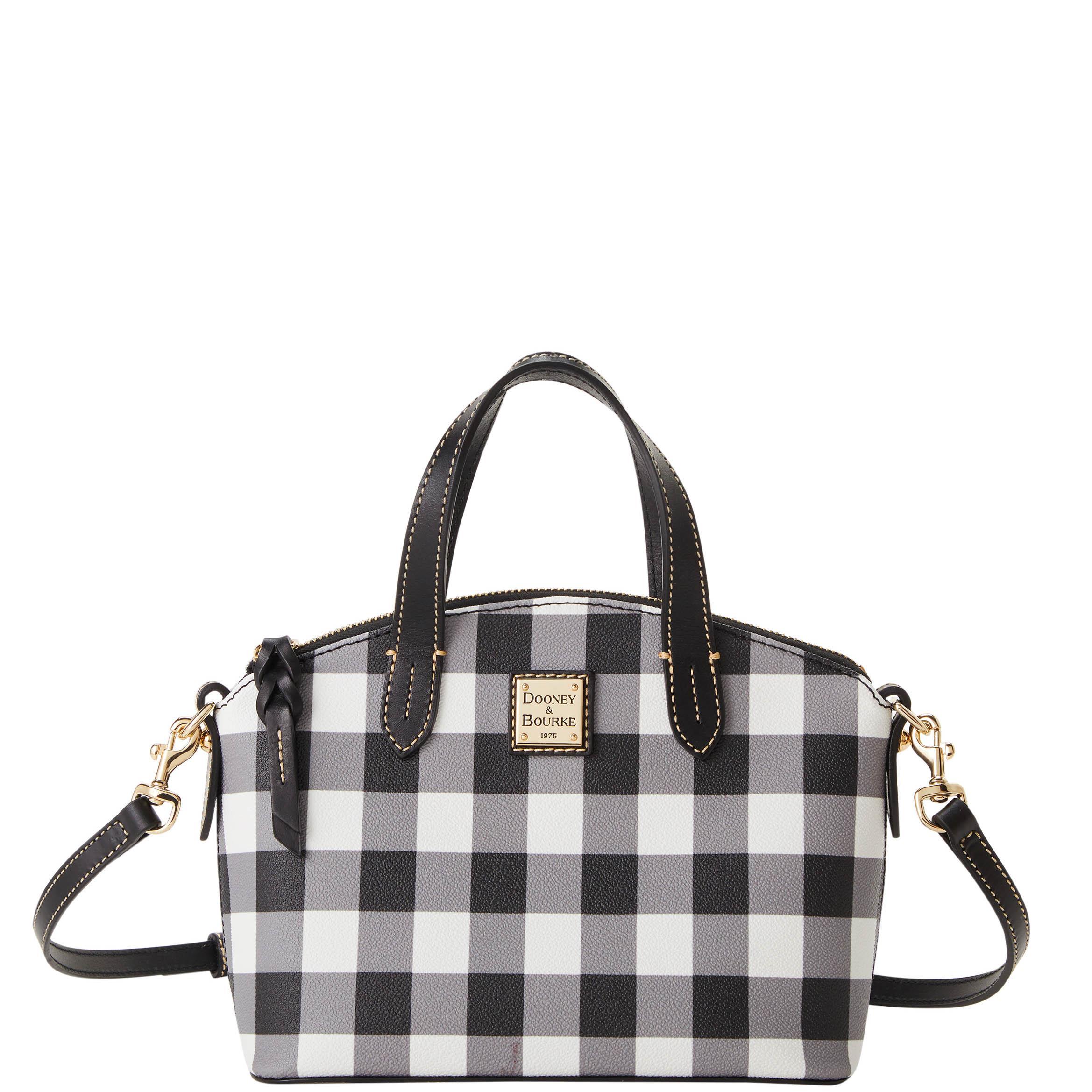 Dooney & Bourke Womens Tucker Ruby Coated Cotton Crossbody Bag in Black Product Image