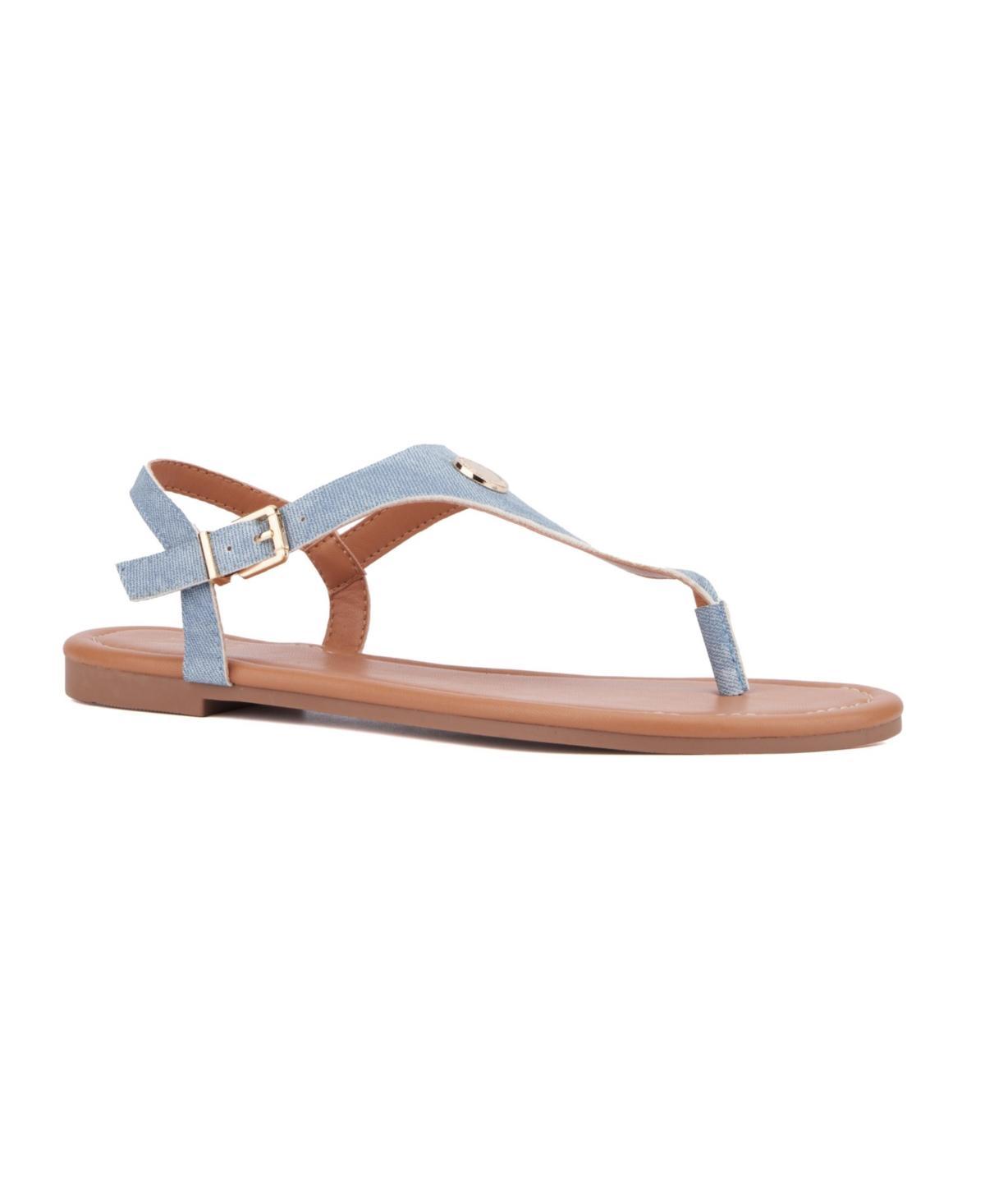 New York & Company® Nari Women's T-Strap Sandals, Size: 8.5, Beige Product Image