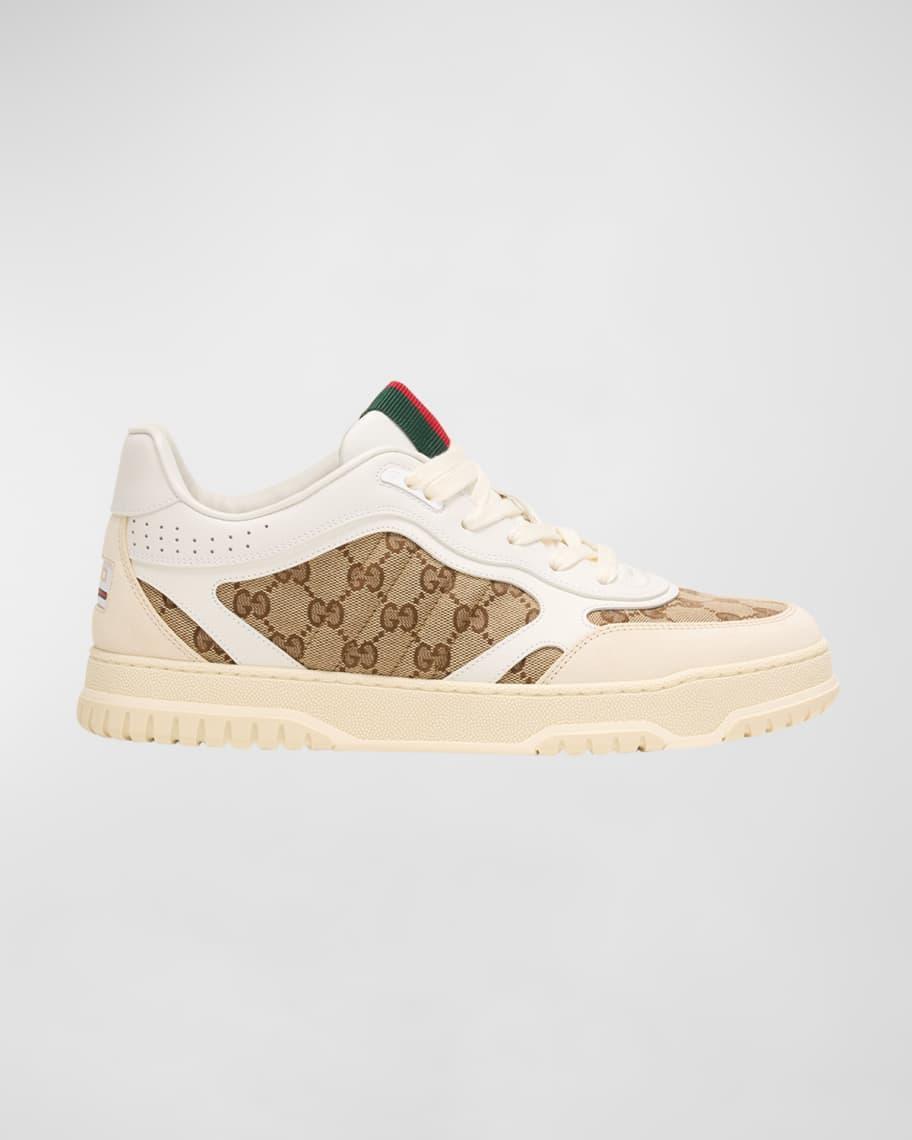Mens Re-Web GG Supreme Canvas and Leather Sneakers Product Image