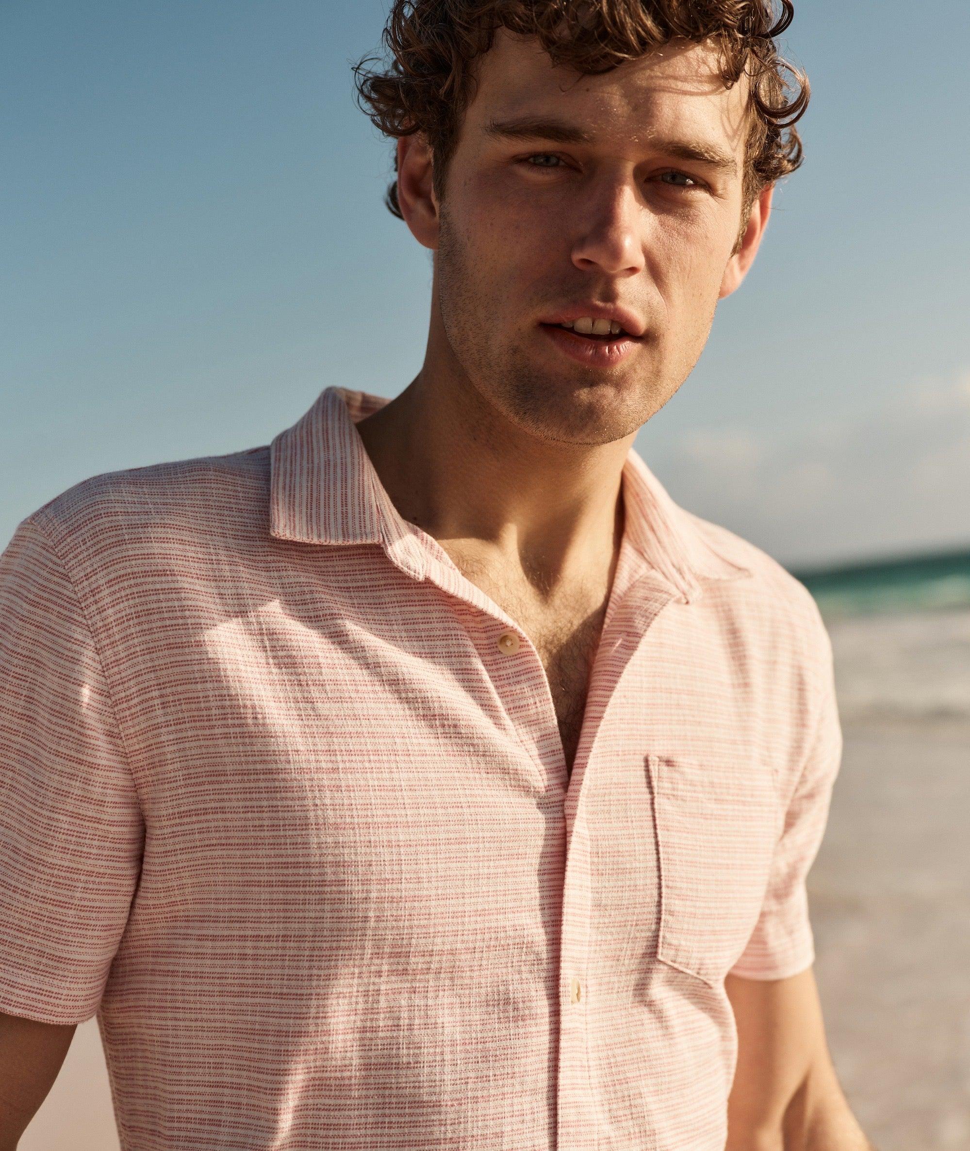 Stretch Selvage Short Sleeve Shirt Product Image