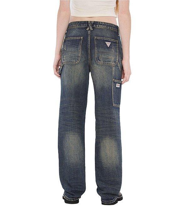 Guess Originals Mid Rise Distressed Carpenter Jeans Product Image